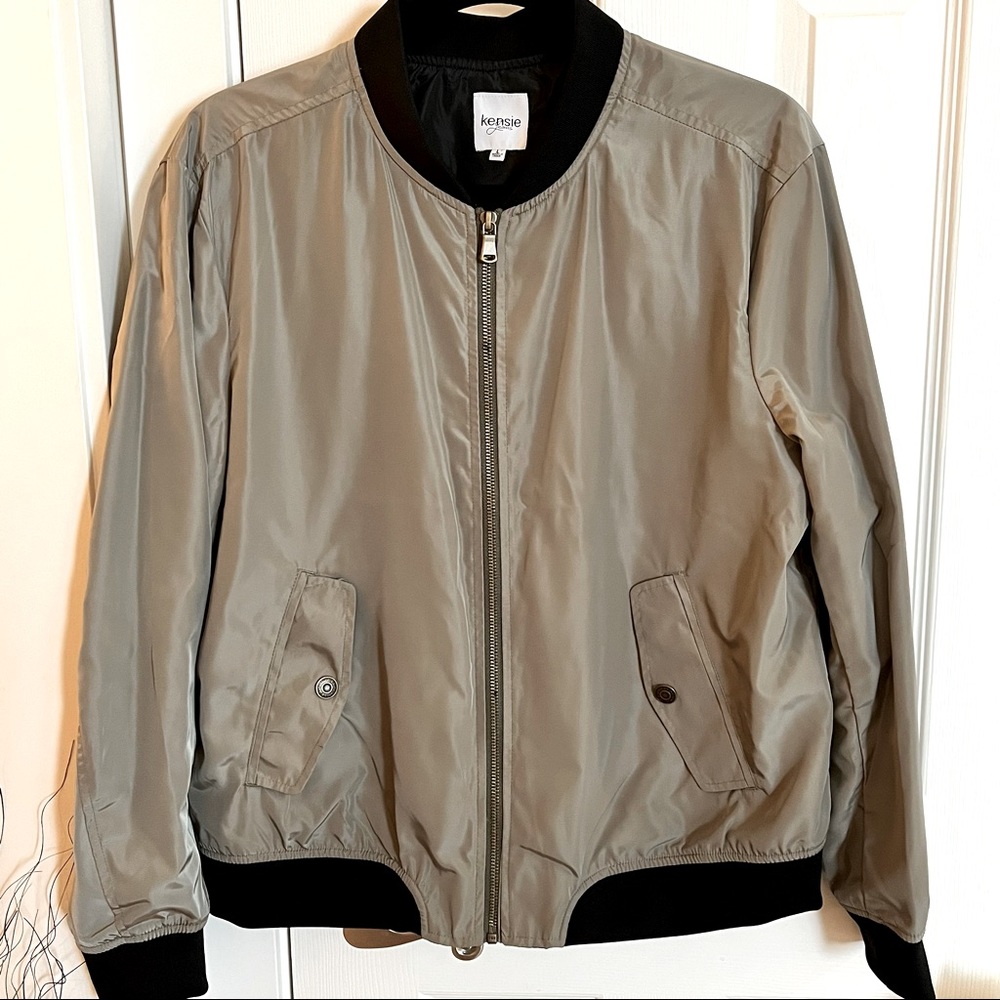 Kensie Olive Bomber Jacket